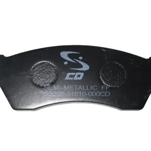 PASTILLAS FRENO CH SWIFT 1.3/ CHEVITAXI CHANA BENNIN (JGO) (7331-D451) (107.5x44.7) (ESCALA: 5:3%)