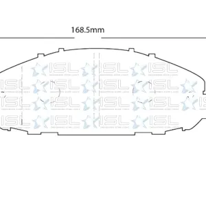 PASTILLAS FRENO NS NEW URVAN  NAVARA (168.5x58.2mm)